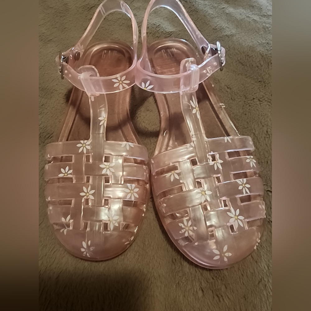 Gap Girl Pink Floral Sandals